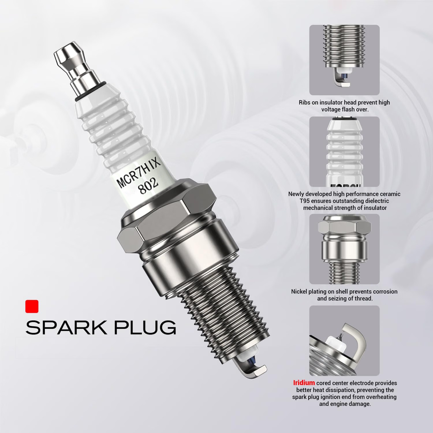 1-4 pcs Origina Good AN Iridiu - đánh giá và giá Motorcycle Spark Plug