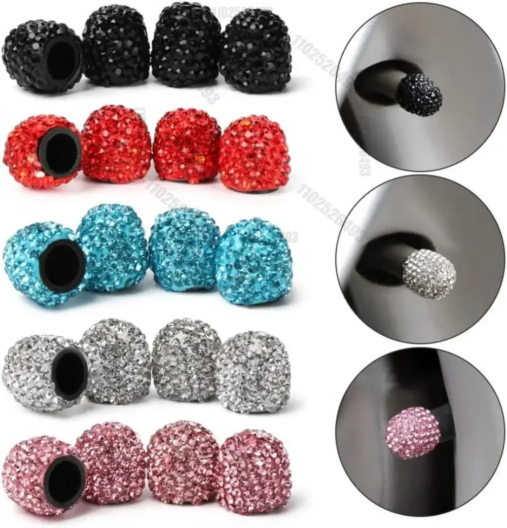 2/4PCS Diamond Car Tire Valve  - đánh giá và giá Motorcycle Valve Cover