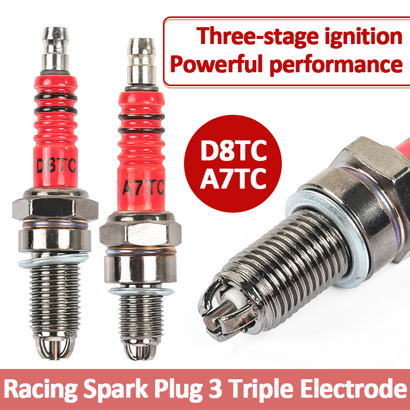 1/2PCS Racing Spark Plug 3 Tri - đánh giá và giá Motorcycle Spark Plug